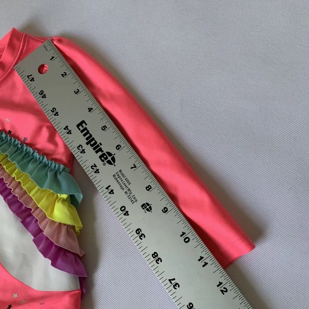 Cat‎ & Jack Rashguard Swim Shirt Toddler Girl 2T Pink Unicorn Long Sleeve Beach